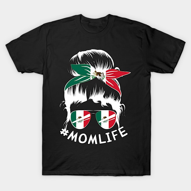 MEXICO Flag Mom Life Bandana Mothers Day T-Shirt by magazin